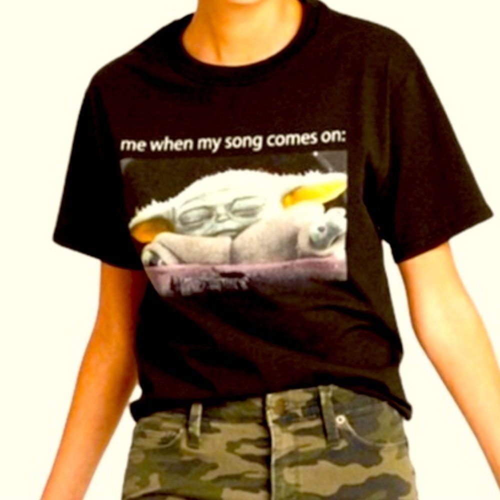 Star Wars Baby Yoda Graphic Crop Top